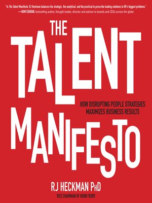 cover image of The Talent Manifesto